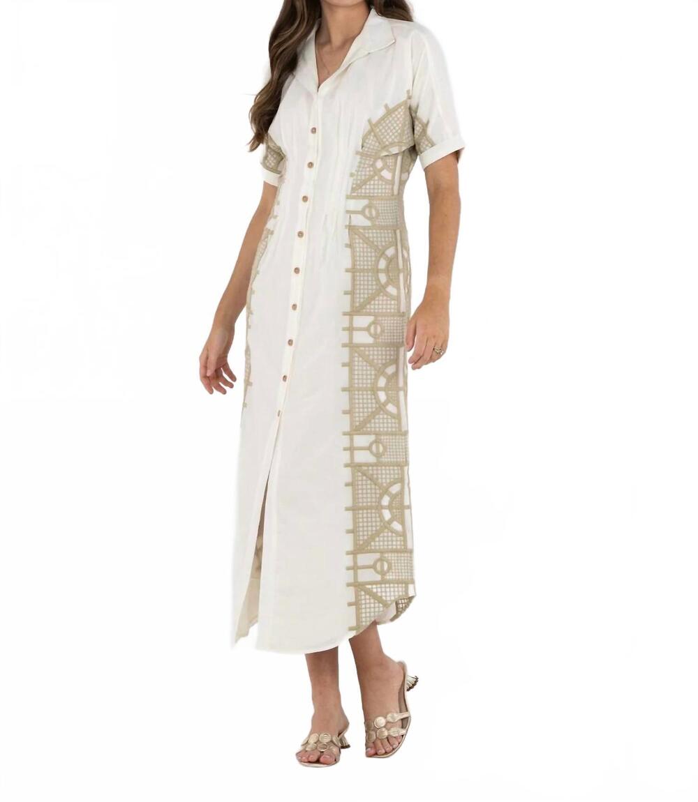 NEW EMILY MCCARTHY georgia dress in trellis